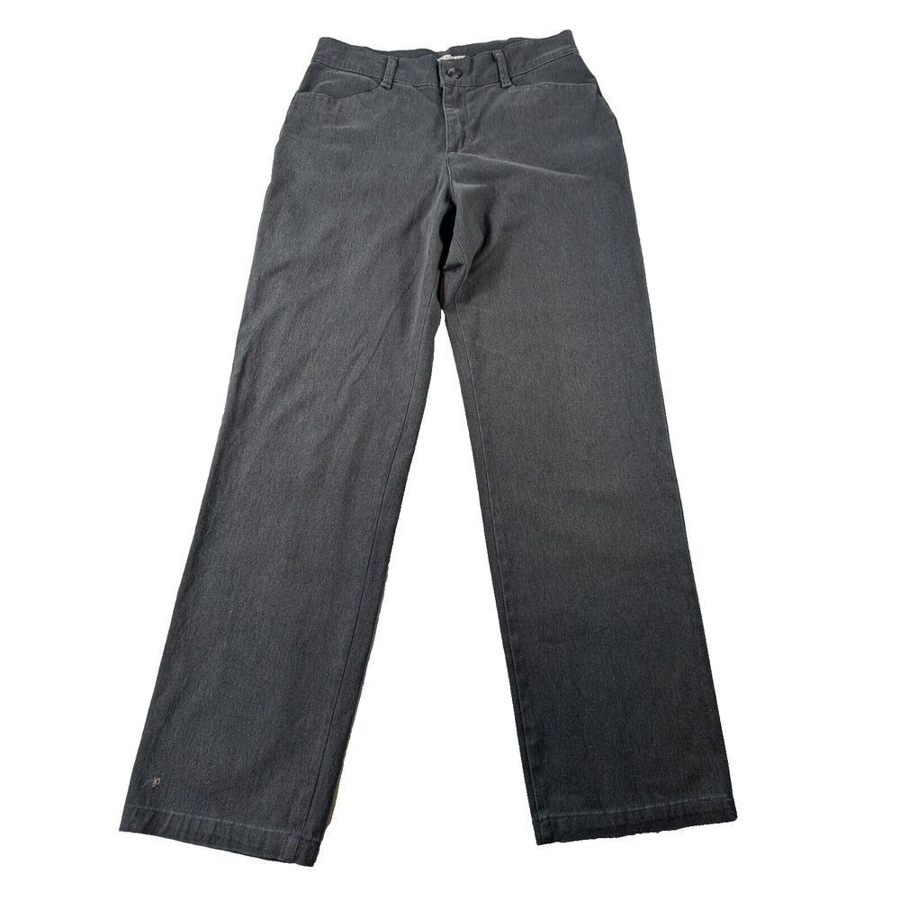 Lee Jeans Womens Relaxed Fit Straight Leg Mid Rise Black Stretch Size 10 Long‎